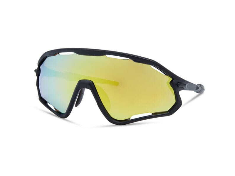 Madison Eyewear Code Breaker II Sunglasses - 3 pack - matt black / bronz mirror / amb / clr lens click to zoom image