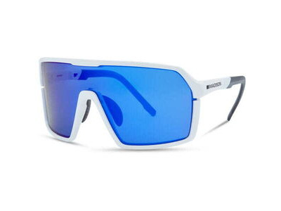 Madison Eyewear Crypto Sunglasses - 3 pack - gloss white / blue mirror / amber & clear lens