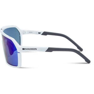 Madison Eyewear Crypto Sunglasses - 3 pack - gloss white / blue mirror / amber & clear lens click to zoom image