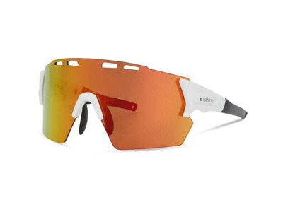 Madison Eyewear Stealth Glasses - 3 pack - gloss white / fire mirror / amber & clear lens