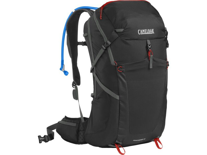 CamelBak Fourteener 32 Hydration Pack 2023: Black/Red Poppy 32l click to zoom image
