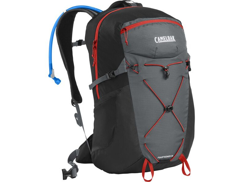 CamelBak Fourteener Hydration Pack 26l With 3l Reservoir 2023: Graphite/Red Poppy 26l click to zoom image