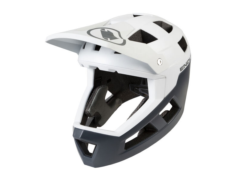 Endura SingleTrack Full Face Helmet White click to zoom image