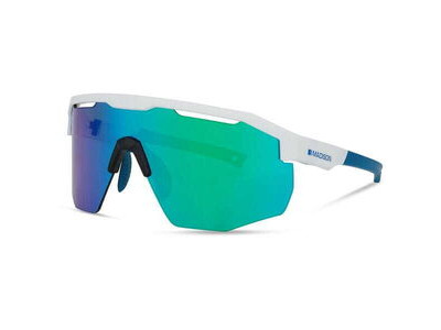 Madison Eyewear Cipher Glasses - matt white / green mirror