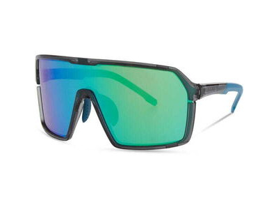 Madison Eyewear Crypto Glasses - crystal gloss smoke / green mirror